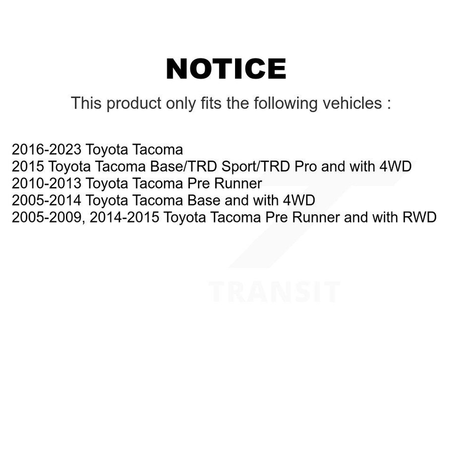 Front Steering Tie Rod End Kit For Toyota Tacoma KTR-101929