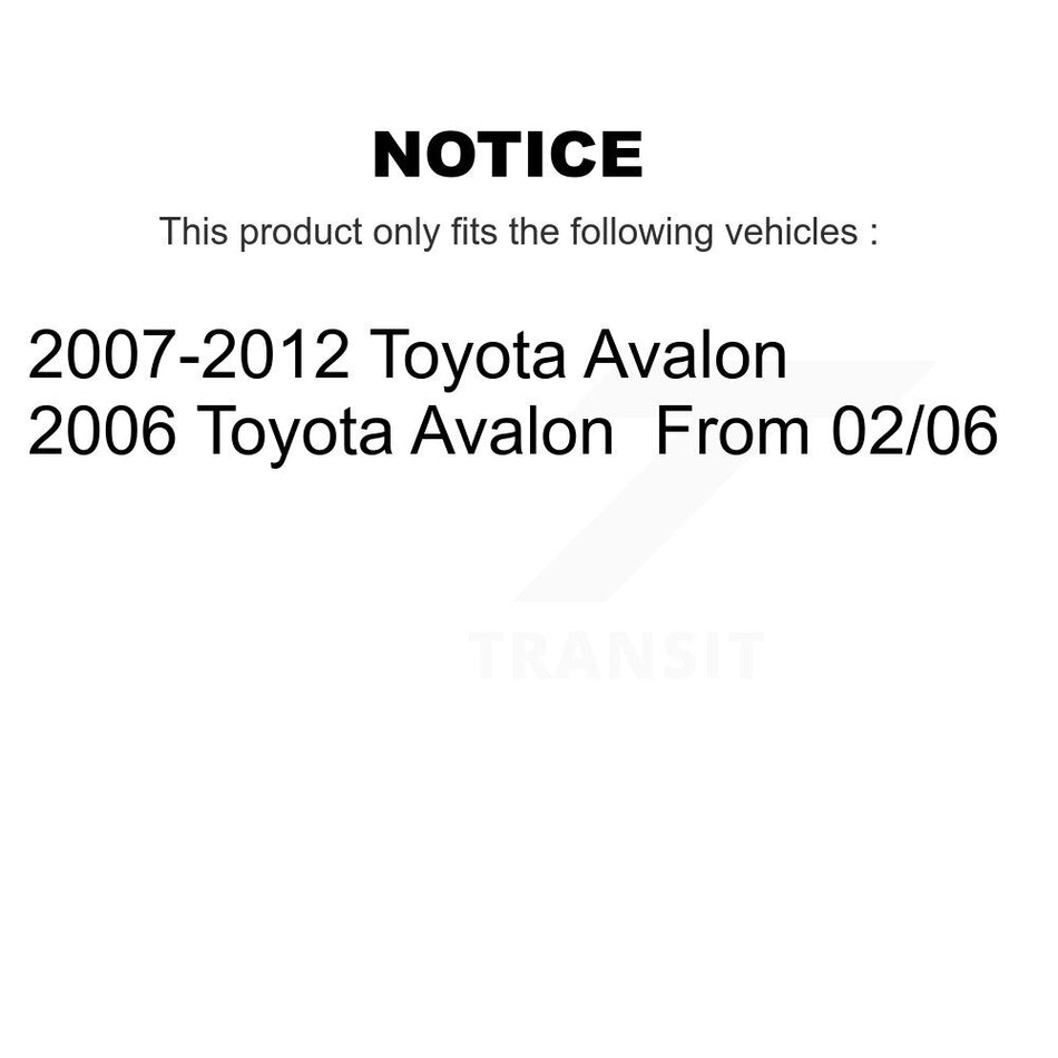 Front Rear Suspension Stabilizer Bar Link Kit For 2007-2012 Toyota Avalon KTR-102140