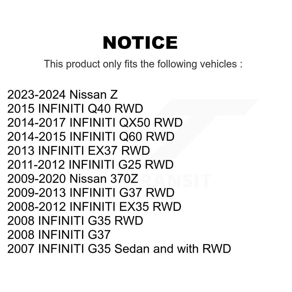 Front Rear Suspension Stabilizer Bar Link Kit For Infiniti G37 G35 Nissan 370Z QX50 EX35 G25 Q60 Q40 EX37 INFINITI KTR-102161