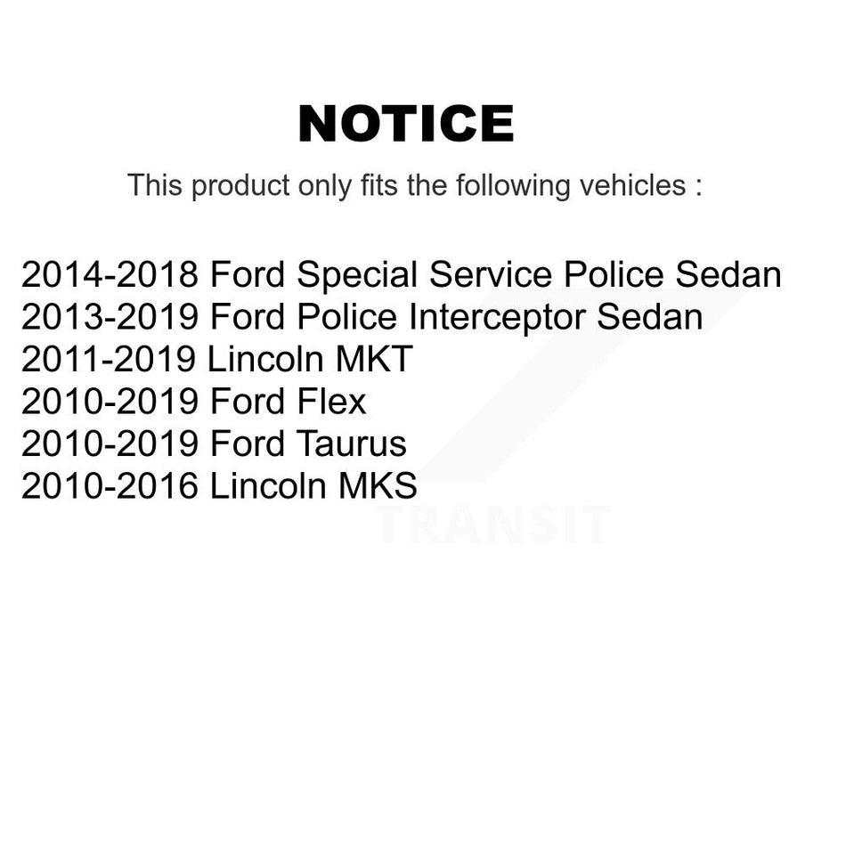 Front Rear Suspension Stabilizer Bar Link Kit For Ford Taurus Flex Lincoln MKS Police Interceptor Sedan MKT Special Service KTR-102172