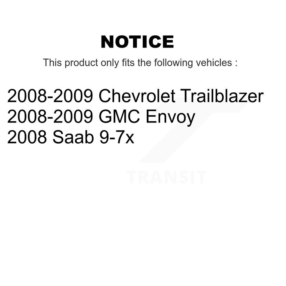 Front Rear Suspension Stabilizer Bar Link Kit For Chevrolet Trailblazer GMC Envoy Saab 9-7x KTR-102216