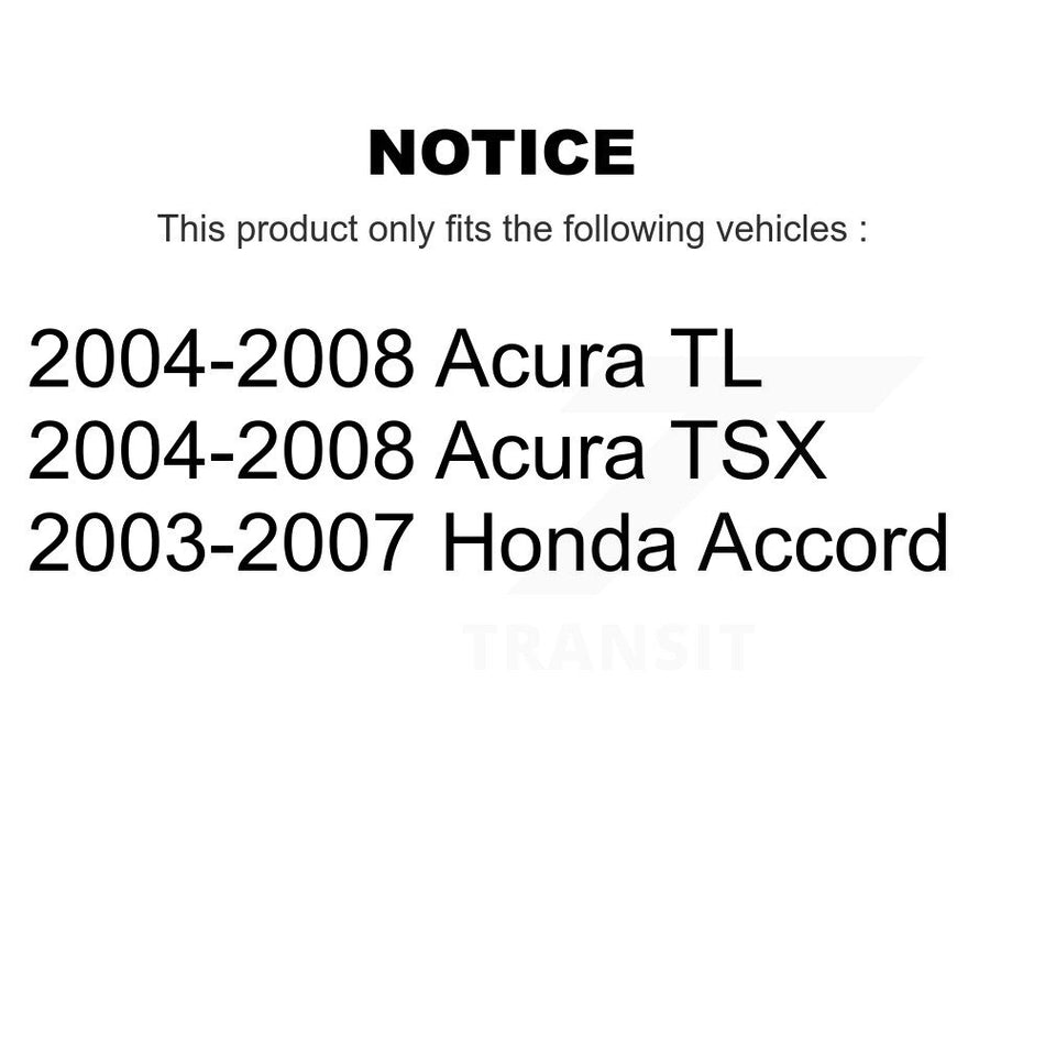 Front Lower Inner Forward Suspension Arm Bushing Pair For Honda Accord Acura TL TSX KTR-102257