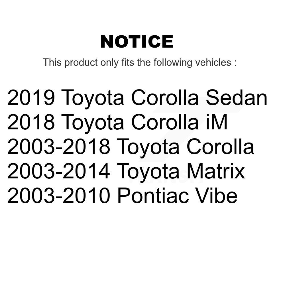 Front Lower Forward Suspension Control Arm Bushing Pair For Toyota Corolla Matrix Pontiac KTR-102268