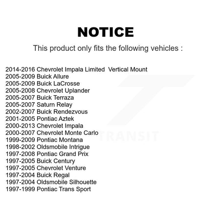 Front Lower Forward Suspension Arm Bushing Pair For Chevrolet Impala Pontiac Buick Grand KTR-102276