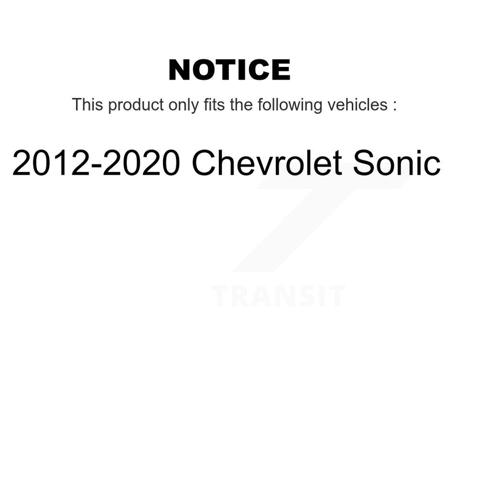 Front Suspension Ball Joint And Tie Rod End Kit For 2012-2018 Chevrolet Sonic KTR-102335
