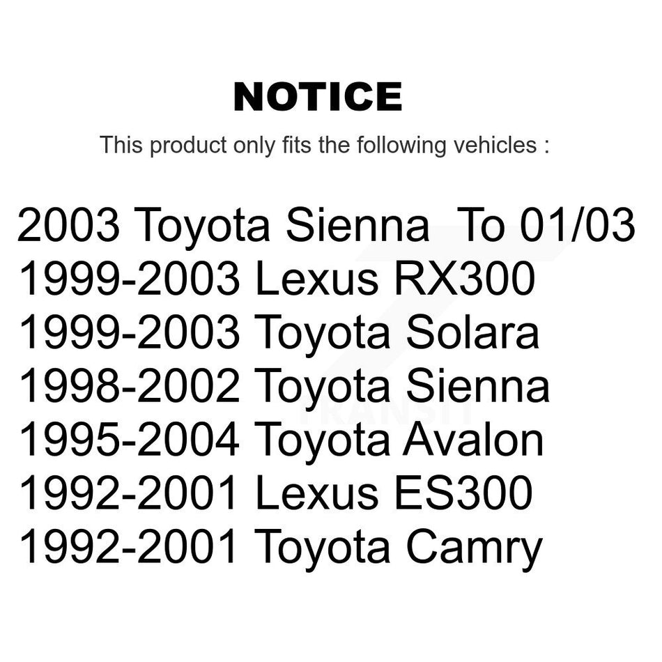 Front Suspension Ball Joint And Tie Rod End Kit For Toyota Camry Avalon Lexus Sienna RX300 ES300 Solara KTR-102427