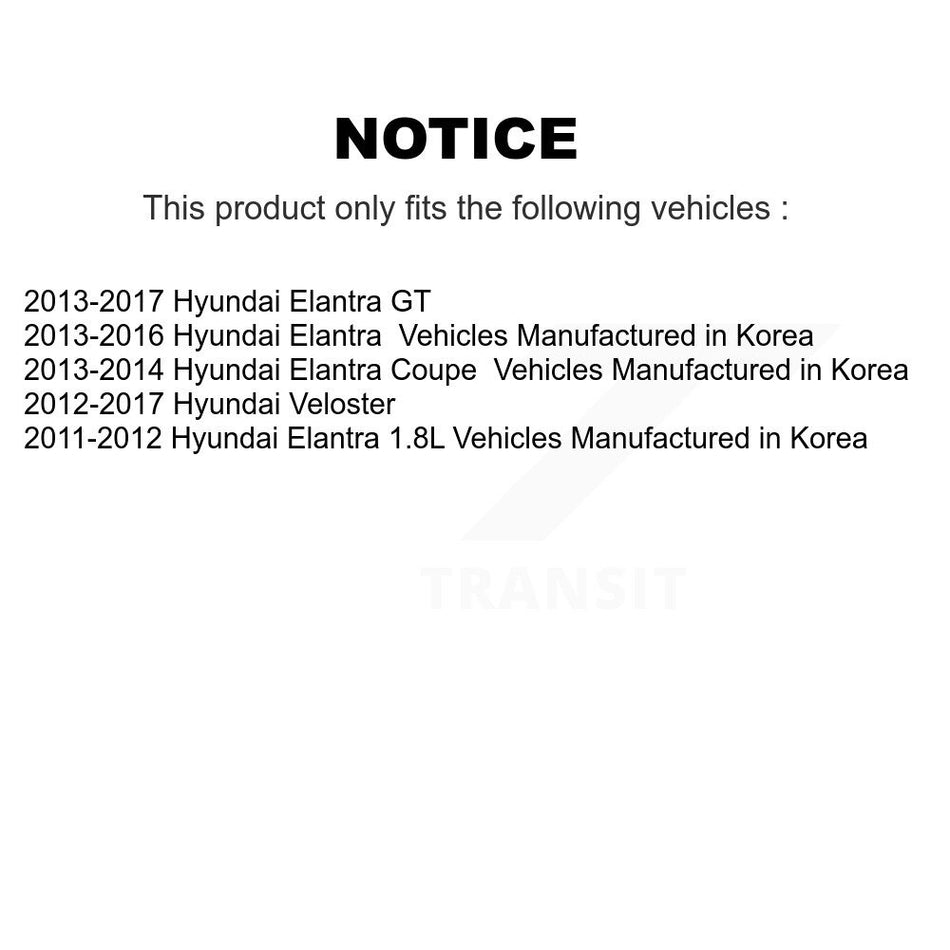 Front Suspension Ball Joint And Tie Rod End Kit For Hyundai Elantra Veloster GT Coupe KTR-102477