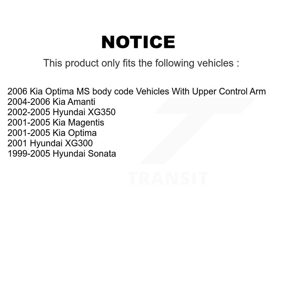 Front Suspension Ball Joint And Tie Rod End Kit For Hyundai Sonata Kia Optima XG350 Amanti XG300 Magentis KTR-102513