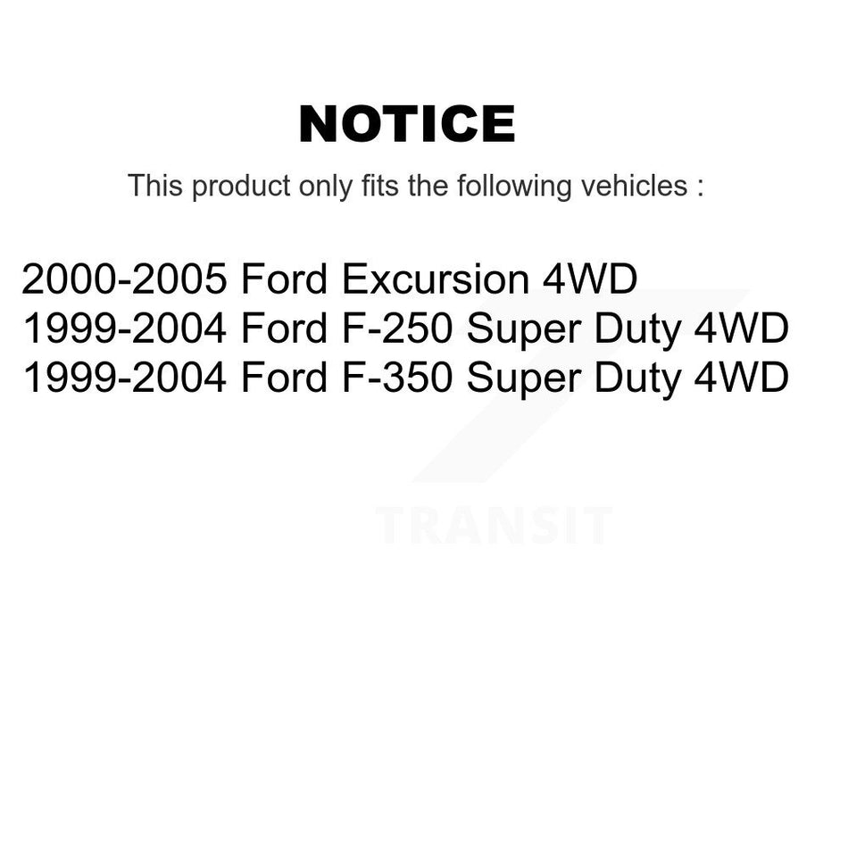 Front Suspension Ball Joint And Tie Rod End Kit For Ford F-250 Super Duty Excursion 4WD KTR-102531