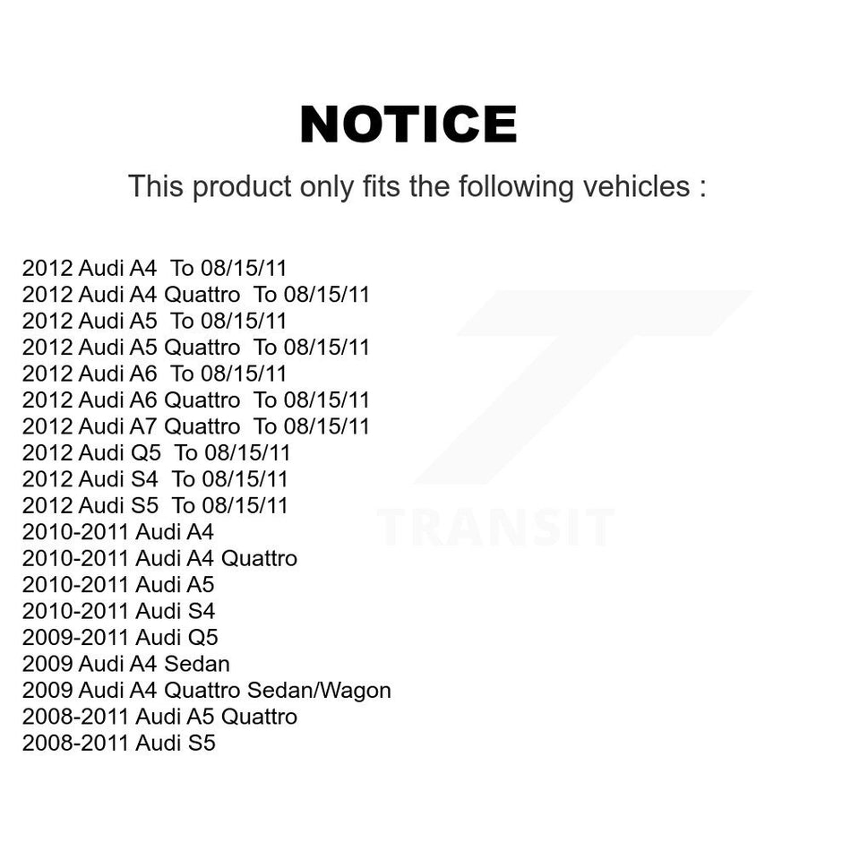 Front Suspension Control Arm And Tie Rod End Kit For Audi Q5 A4 Quattro A5 S5 S4 KTR-102573