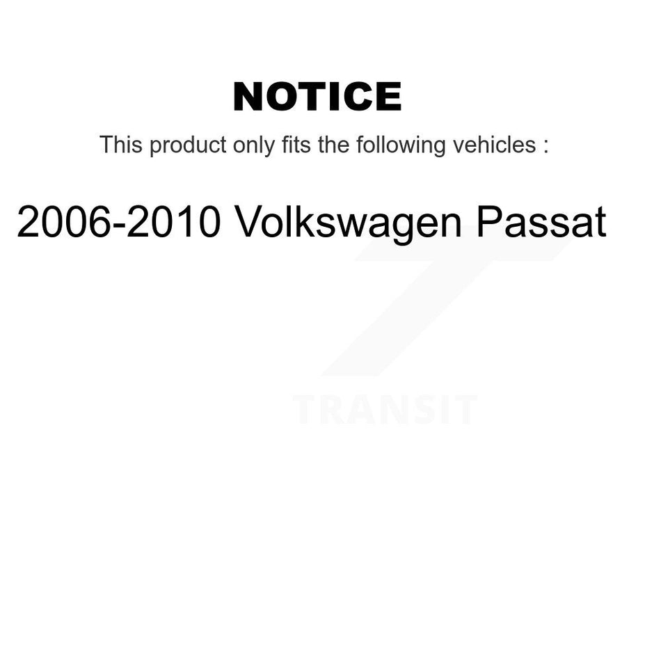Front Suspension Control Arm Assembly And Tie Rod End Kit For 2006 Volkswagen Passat KTR-102655