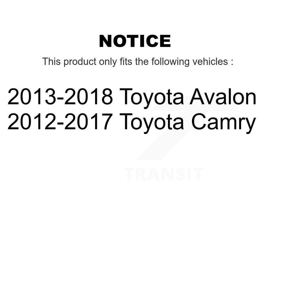 Front Suspension Control Arm Assembly And Tie Rod End Kit For Toyota Camry Avalon KTR-102671