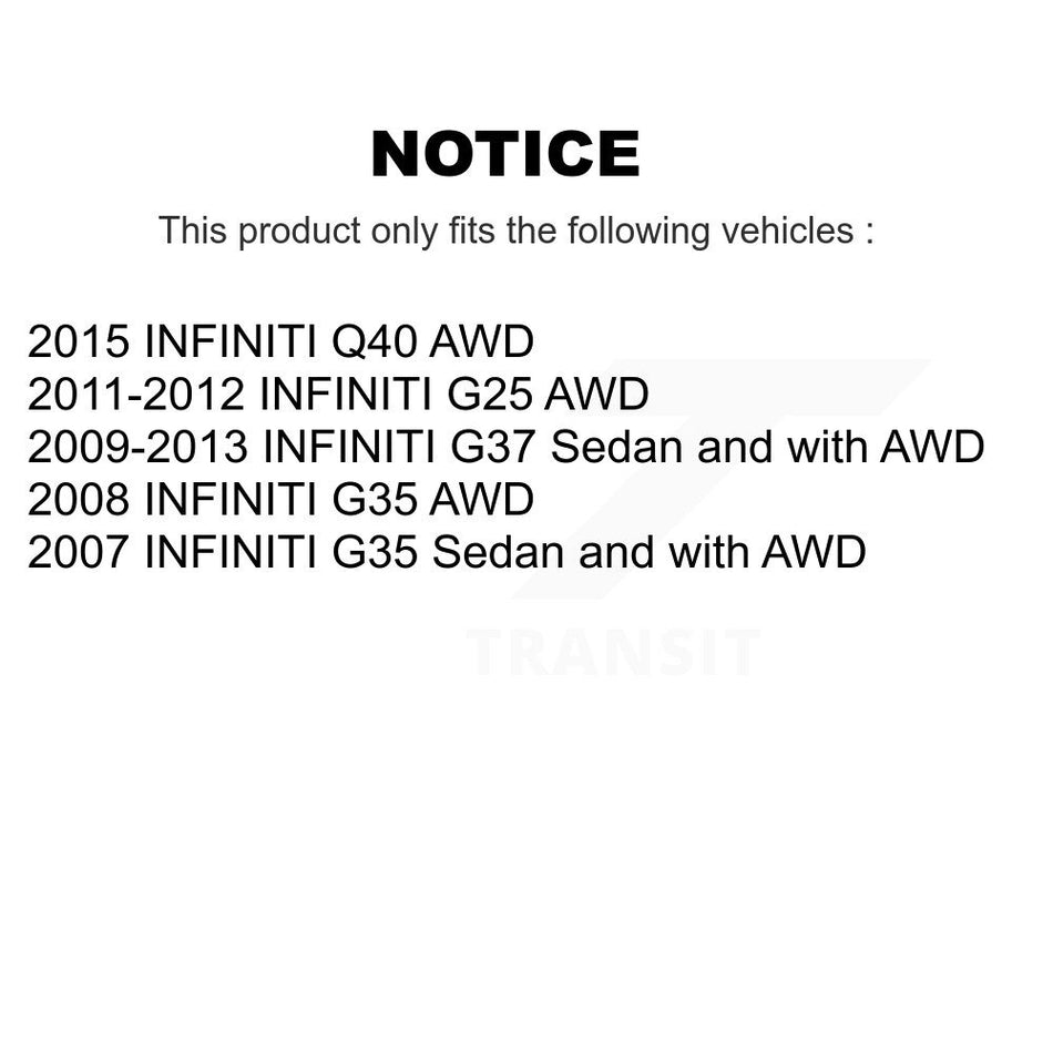 Front Suspension Control Arm Assembly And Tie Rod End Kit For INFINITI G35 KTR-102693