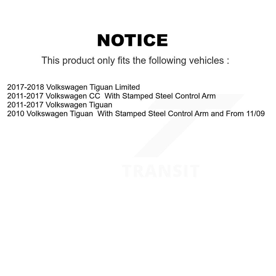 Front Suspension Control Arm Assembly And Tie Rod End Kit For Volkswagen Tiguan CC KTR-102697