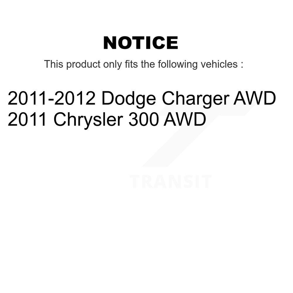 Front Suspension Control Arm Assembly And Tie Rod End Kit For 2011 Dodge Charger AWD KTR-102703