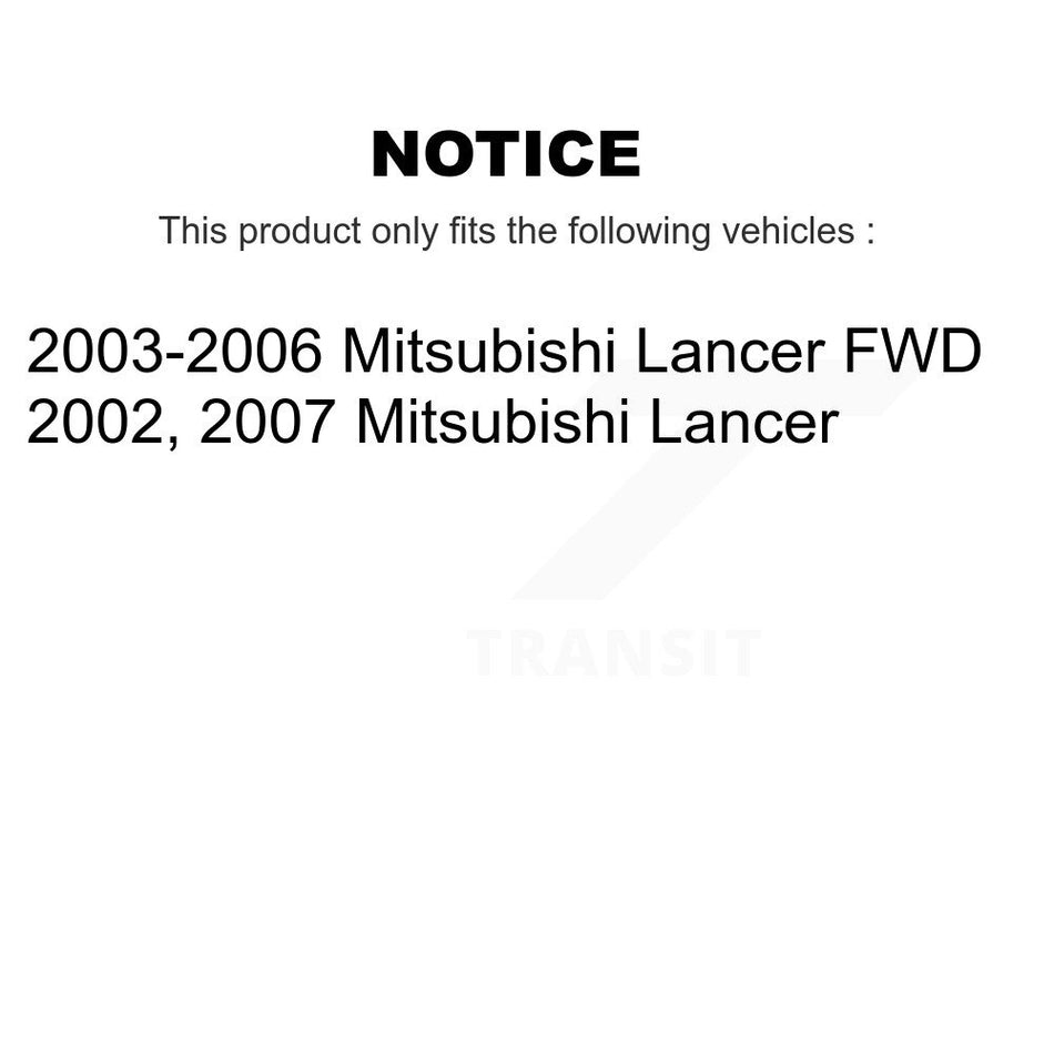 Front Suspension Control Arm Assembly And Tie Rod End Kit For Mitsubishi Lancer KTR-102869