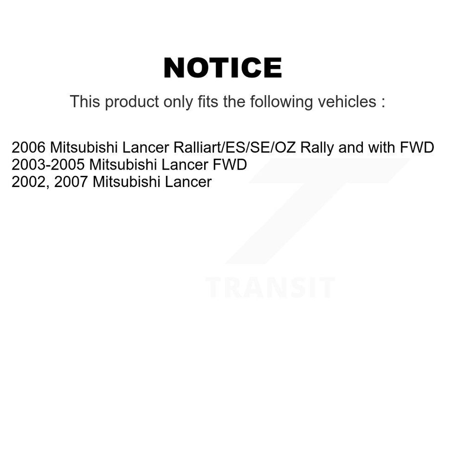 Front Suspension Ball Joint And Tie Rod End Kit For Mitsubishi Lancer KTR-102994