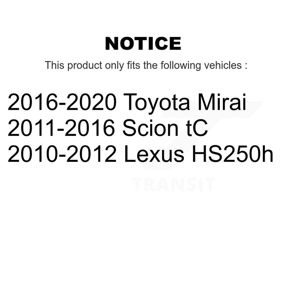 Front Suspension Control Arm And Tie Rod End Kit For Scion tC Lexus HS250h Toyota Mirai KTR-103103