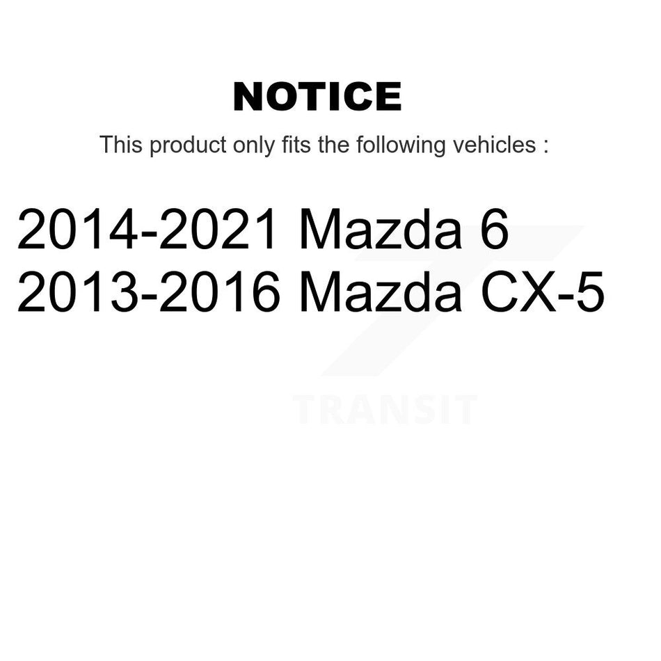 Front Suspension Control Arm And Ball Joint Assembly Kit For 2013-2016 Mazda CX-5 KTR-103153