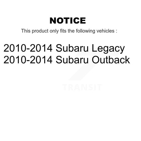 Front Lower Suspension Control Arm And Ball Joint Kit For 2010-2014 Subaru Outback Legacy KTR-103155