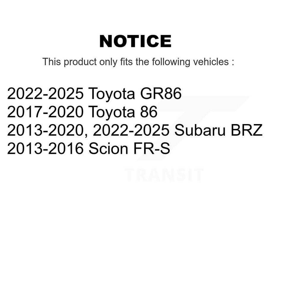 Front Suspension Stabilizer Bar Link Pair For Scion FR-S Subaru BRZ Toyota 86 KTR-103272