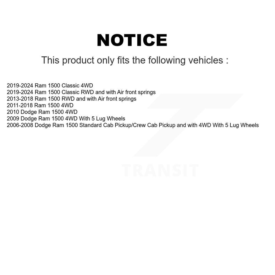 Front Suspension Control Arms And Upper Ball Joints Kit For Ram 1500 Dodge Classic KTR-103330
