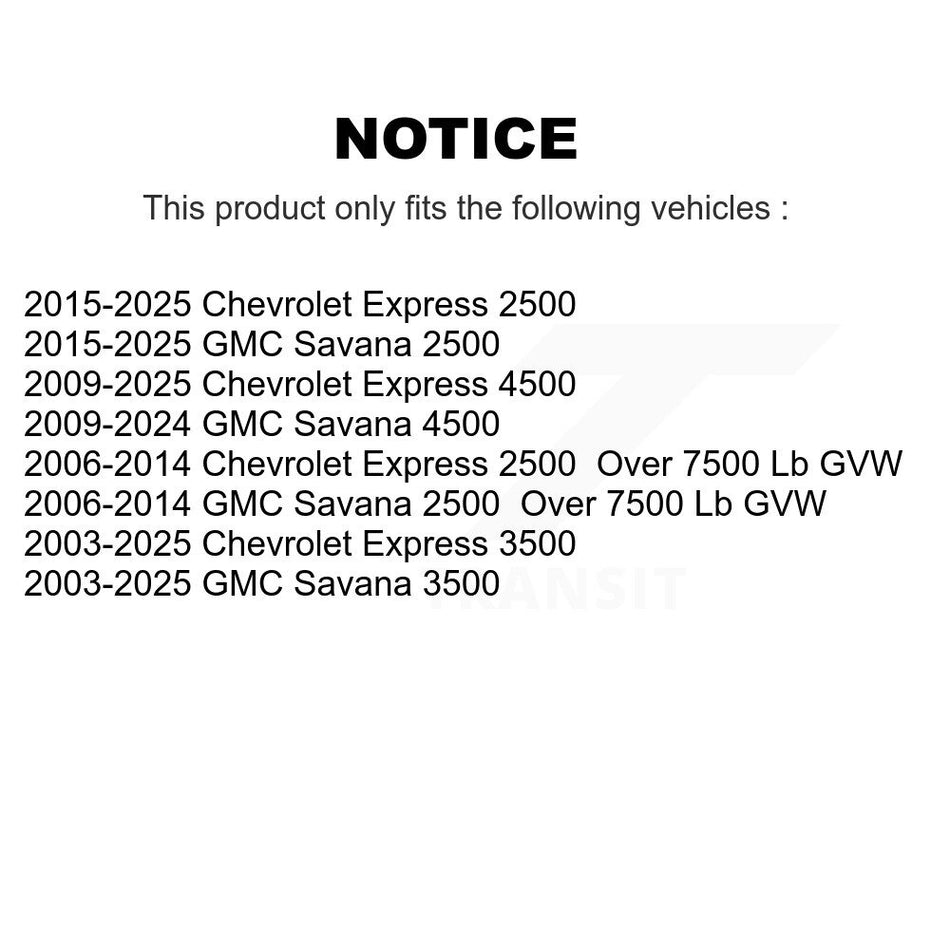 Front Suspension Control Arms And Lower Ball Joints Kit For Chevrolet Express 3500 2500 GMC Savana 4500 KTR-103375