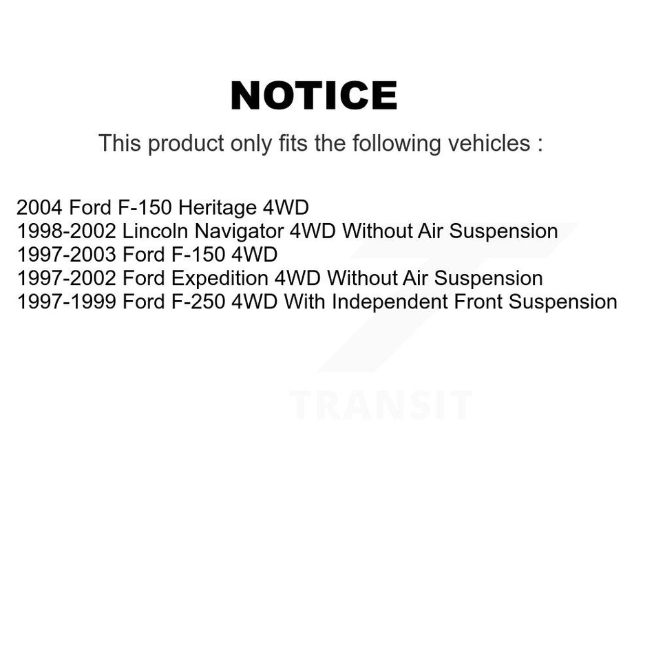 Front Suspension Control Arms And Lower Ball Joints Kit For Ford F-150 Expedition Lincoln Navigator Heritage F-250 4WD KTR-103400