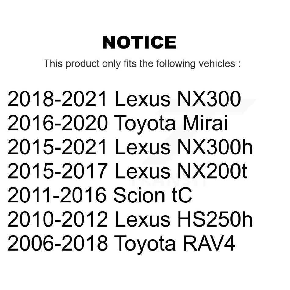 Front Steering Tie Rod End Kit For Toyota RAV4 Lexus NX200t Scion tC NX300 NX300h HS250h Mirai KTR-103792