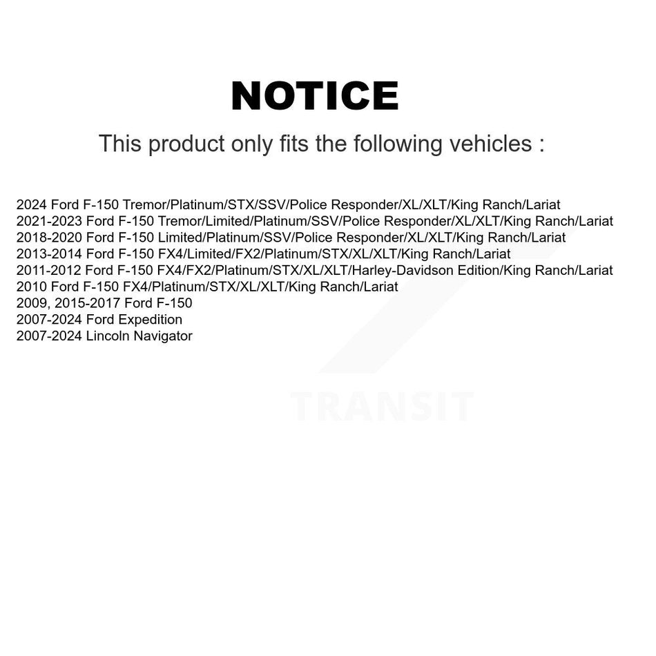 Front Steering Tie Rod End Kit For Ford F-150 Expedition Lincoln Navigator KTR-103841