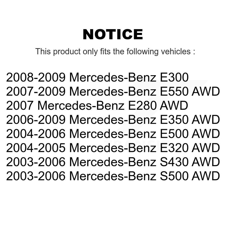 Front Steering Tie Rod End Kit For Mercedes-Benz E350 E320 S430 E500 S500 E550 E300 KTR-103915