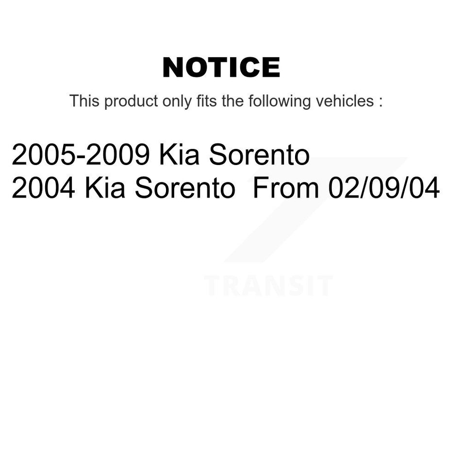 Front Suspension Control Arm And Ball Joint Assembly Stabilizer Bar Link Kit For 2007-2009 Kia Sorento KTR-104029