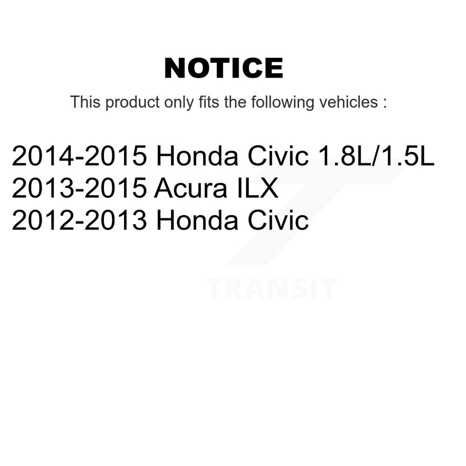 Front Suspension Control Arm Assembly And Tie Rod End Kit For Honda Civic Acura ILX KTR-104096