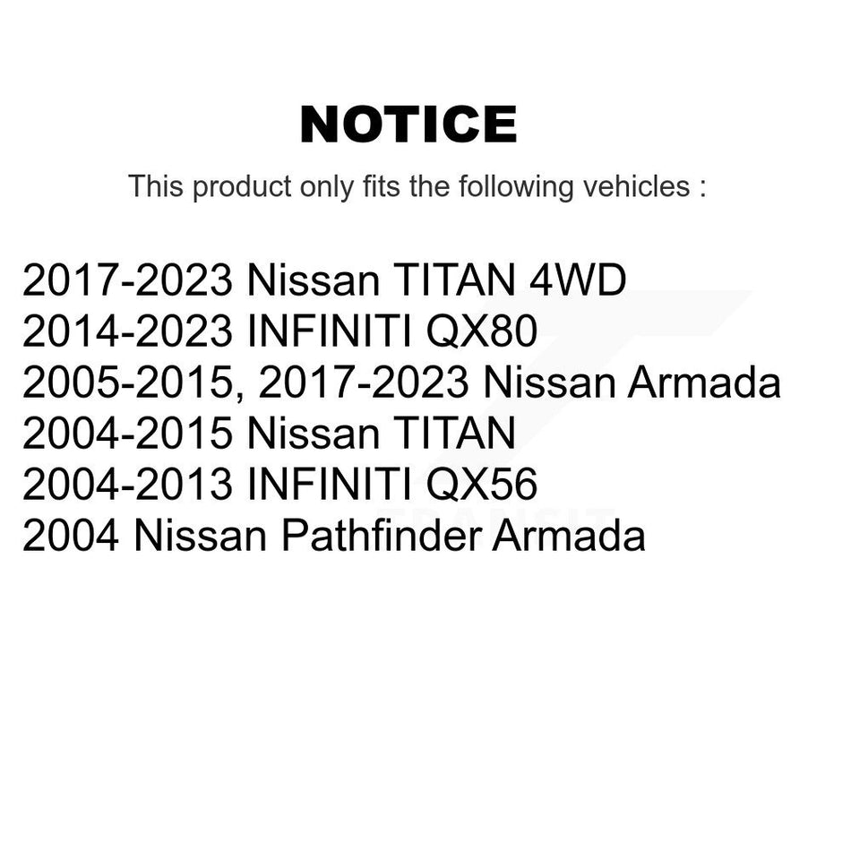 Front Suspension Control Arm & Ball Joint Link Kit For Nissan TITAN Armada INFINITI QX80 KTR-104104