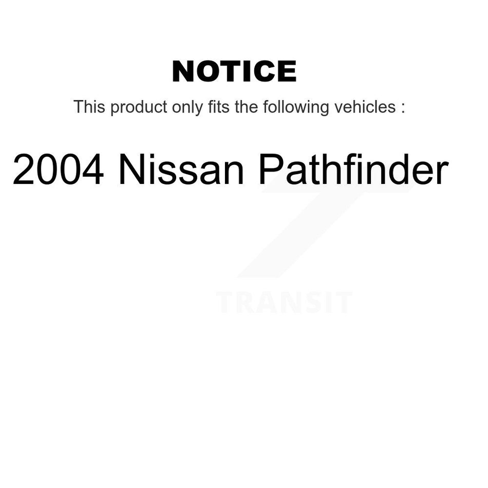 Front Suspension Control Arm And Ball Joint Assembly Link Kit For 2004 Nissan Pathfinder KTR-104105