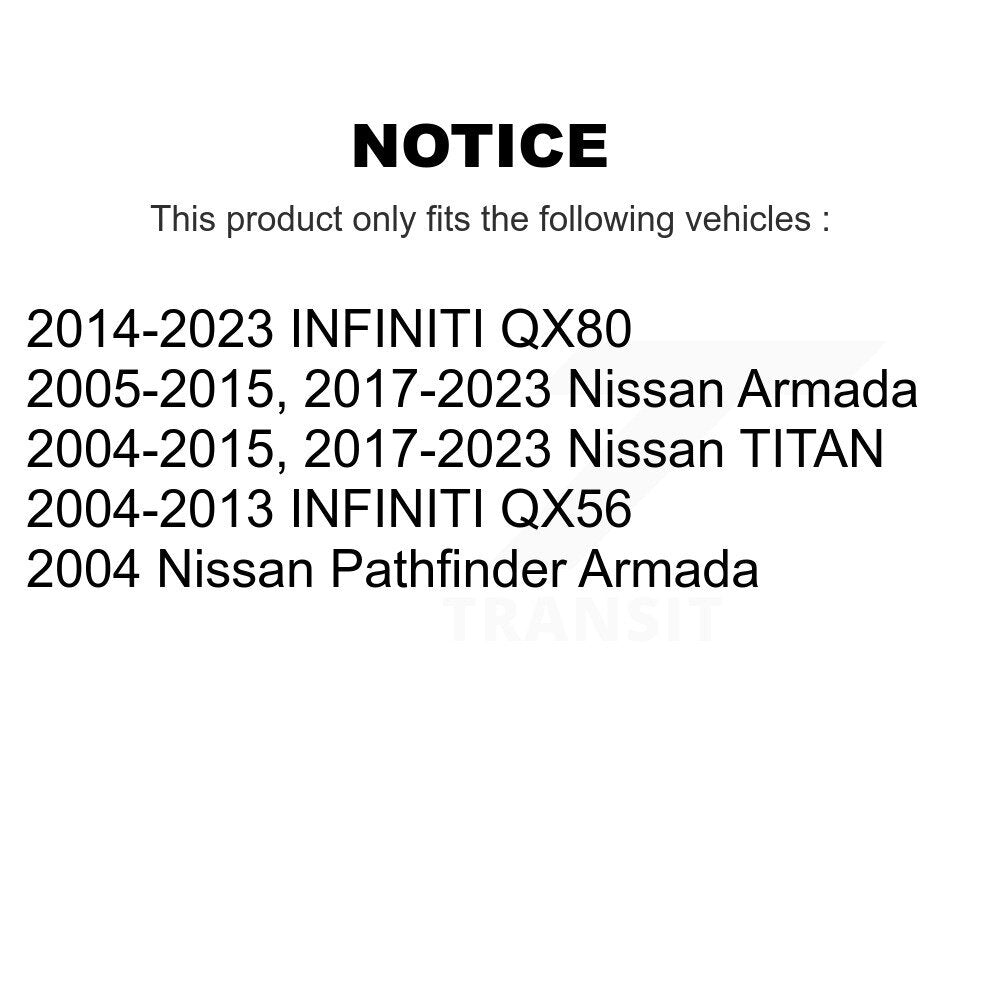 Front Upper Control Arm & Lower Ball Joint Kit For Nissan TITAN Armada INFINITI QX80 QX56 KTR-104134