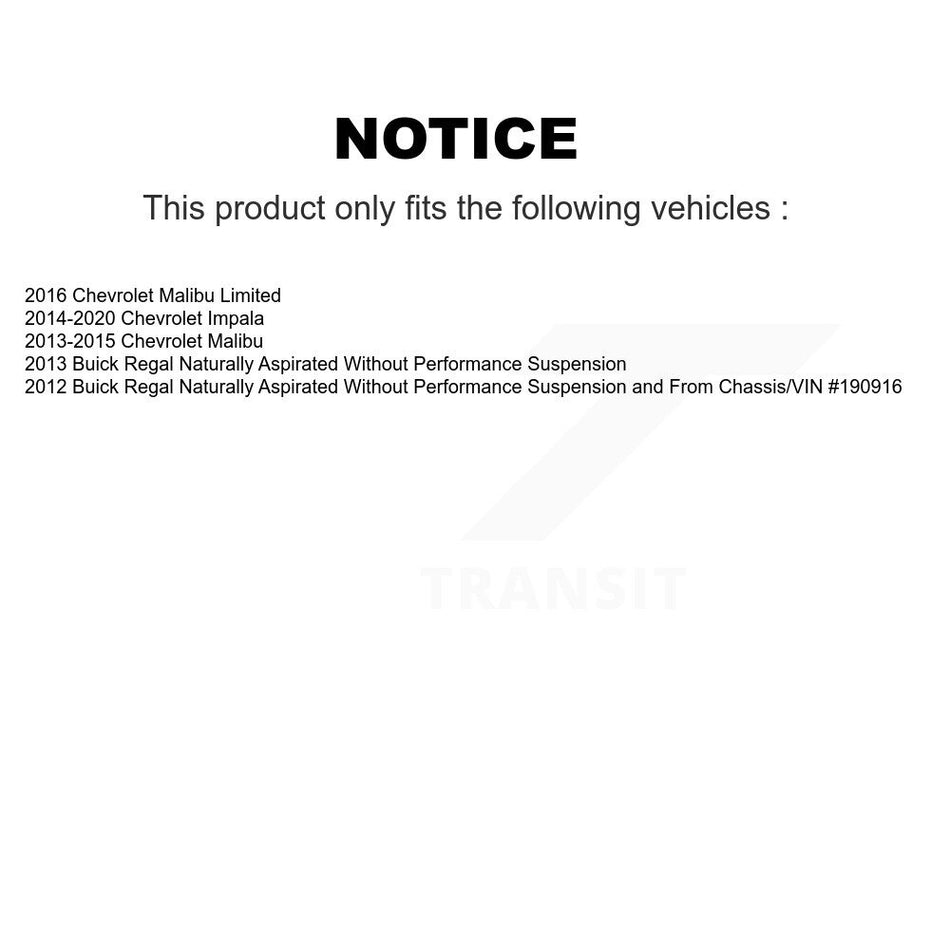 Front Rear Suspension Sway Bar Link Kit For Chevrolet Malibu Impala Limited Buick Regal KTR-104159