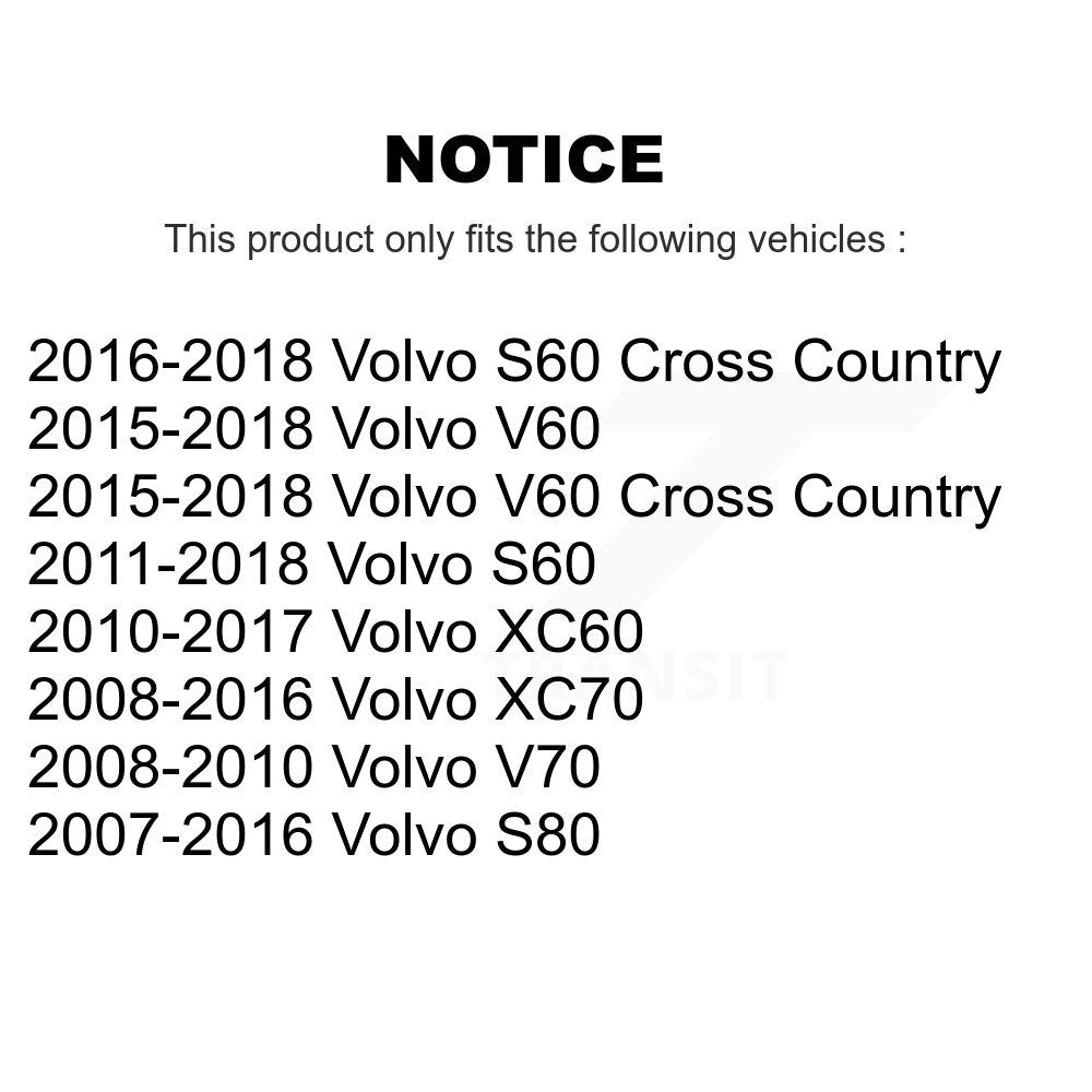 Rear Suspension Sway Bar Link Pair For Volvo XC60 XC70 S60 V60 S80 Cross Country V70 KTR-104165