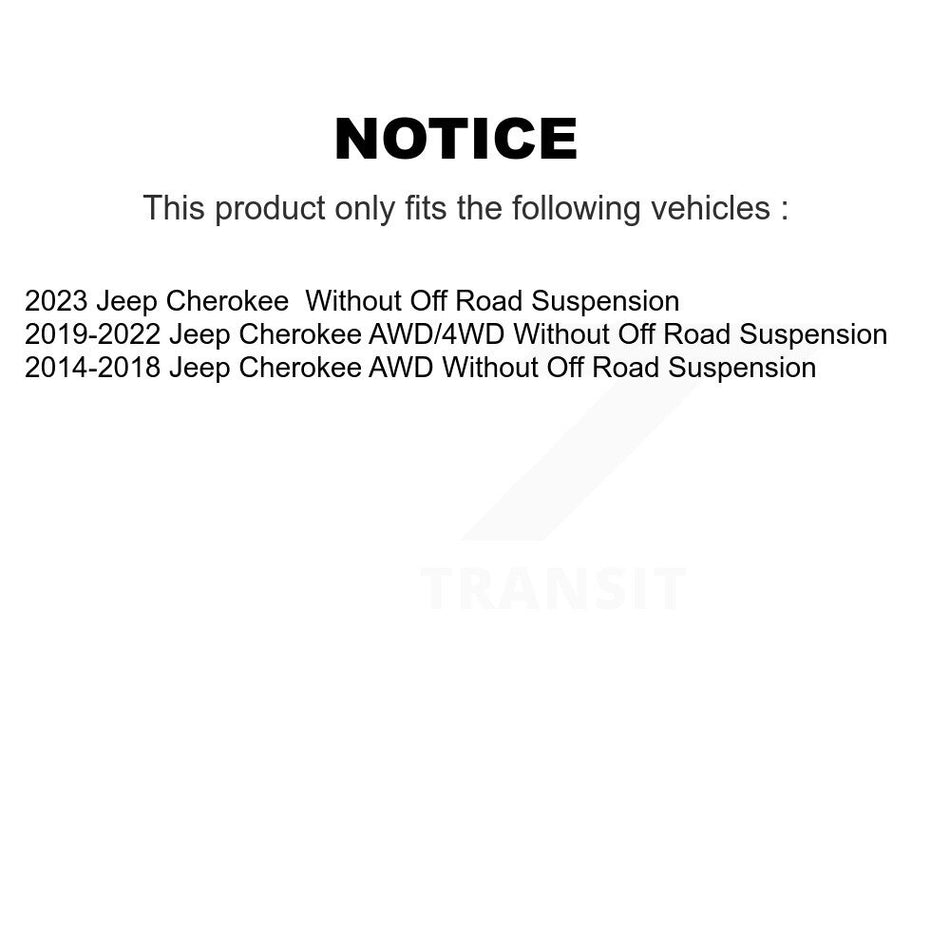 Front Suspension Stabilizer Bar Link Pair For Jeep Cherokee Without Off Road KTR-104236