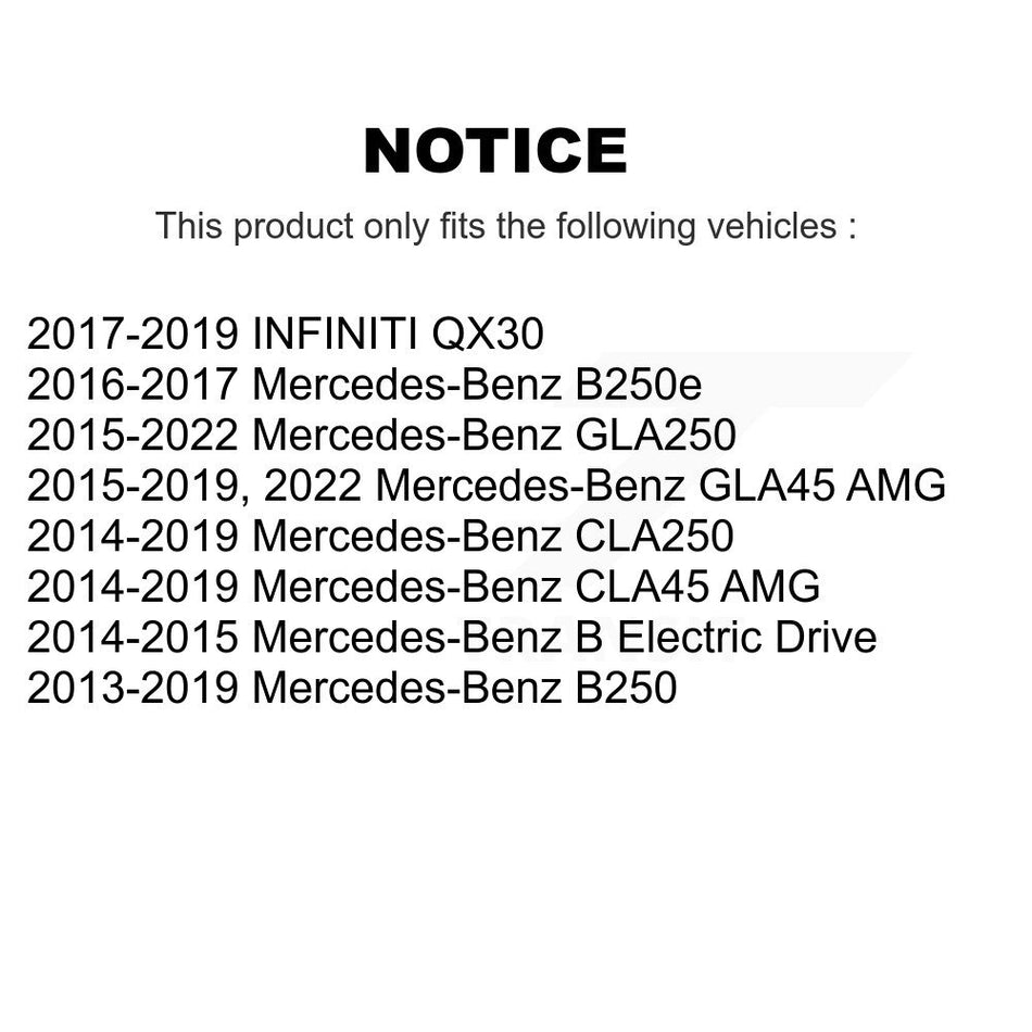 Front Suspension Bar Link Pair For Mercedes-Benz GLA250 CLA250 B250 INFINITI QX30 CLA45 B KTR-104240