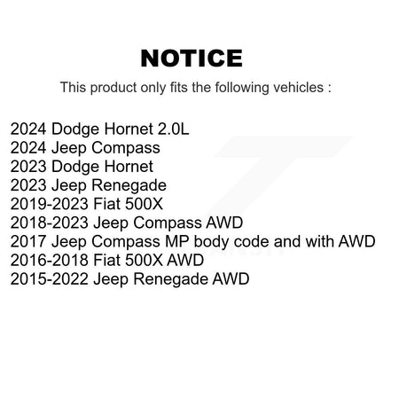 Front Rear Suspension Sway Bar Link Kit For Jeep Compass Renegade Dodge Hornet Fiat 500X KTR-104249