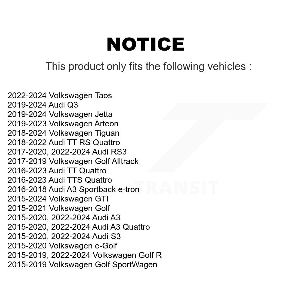 Front Rear Suspension Bar Link Kit For Volkswagen Tiguan Jetta Golf Audi Taos Q3 GTI A3 R KTR-104259