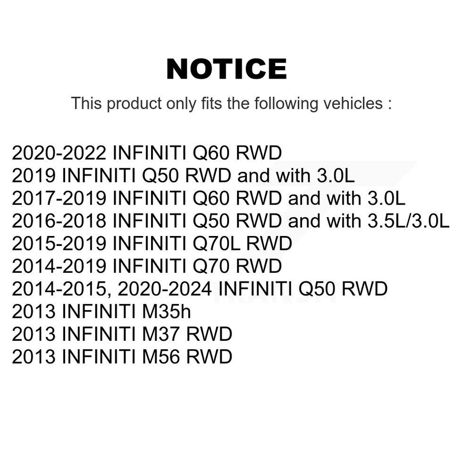 Front Rear Suspension Stabilizer Bar Link Kit For INFINITI Q50 Q60 Q70 Q70L M37 M56 M35h KTR-104265