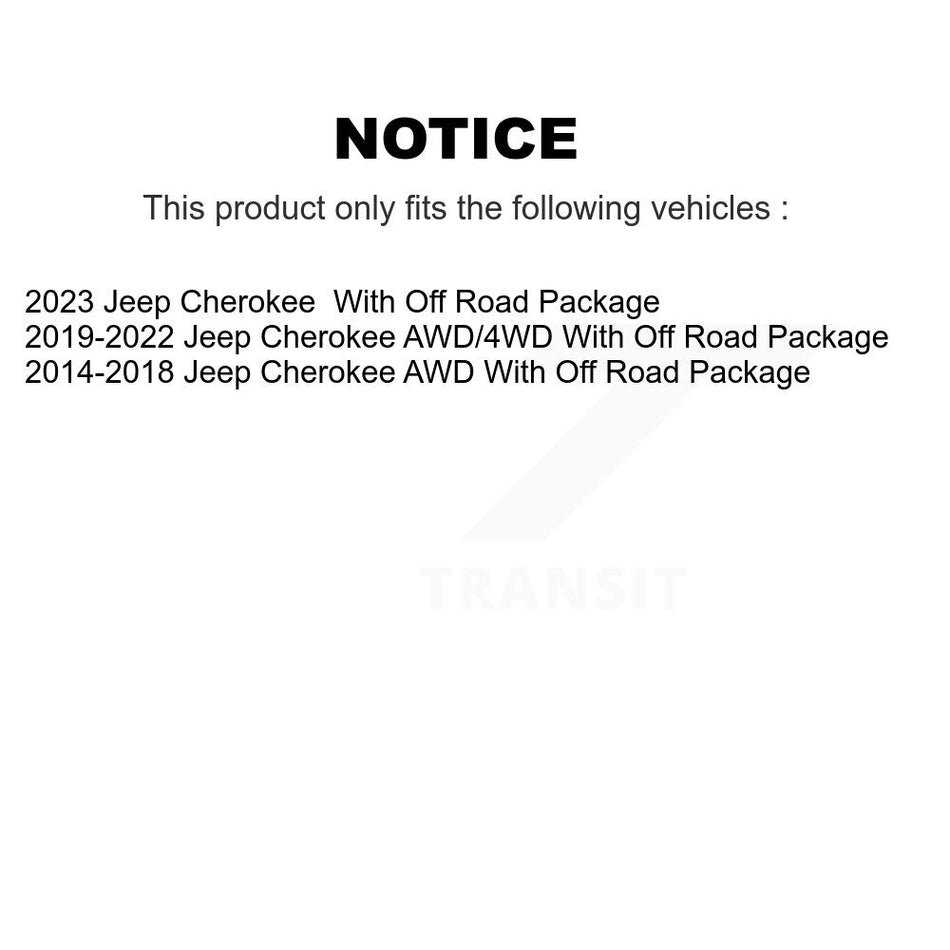 Front Rear Suspension Stabilizer Bar Link Kit For Jeep Cherokee With Off Road Package KTR-104280