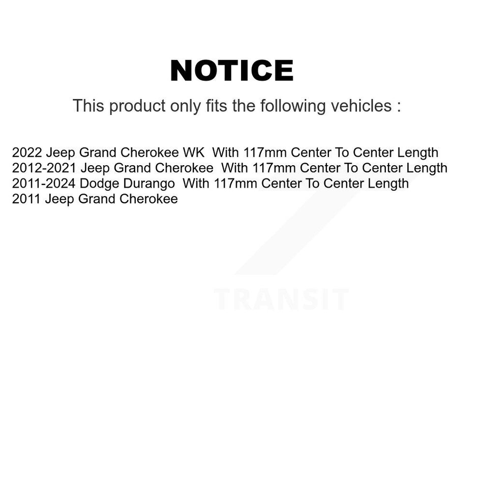 Rear Suspension Stabilizer Bar Link Pair For Jeep Grand Cherokee Dodge Durango WK KTR-104289