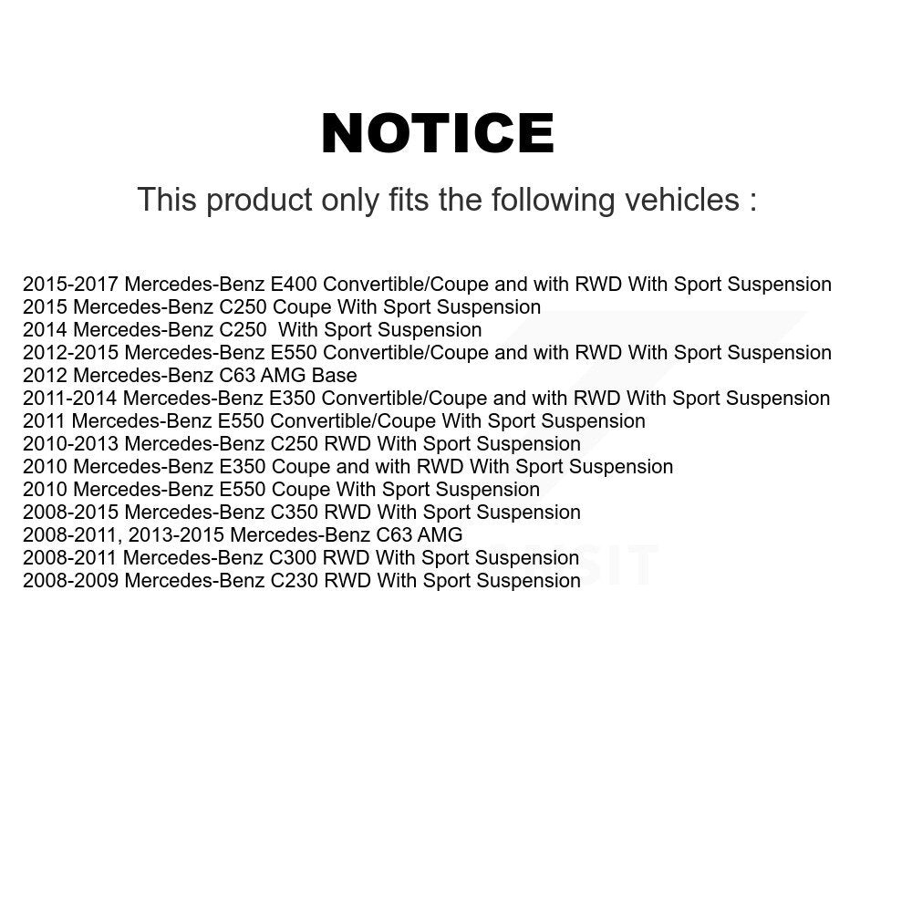 Front Suspension Control Arm & Ball Joint Link Kit For Mercedes-Benz C300 E350 C350 C250 KTR-104310