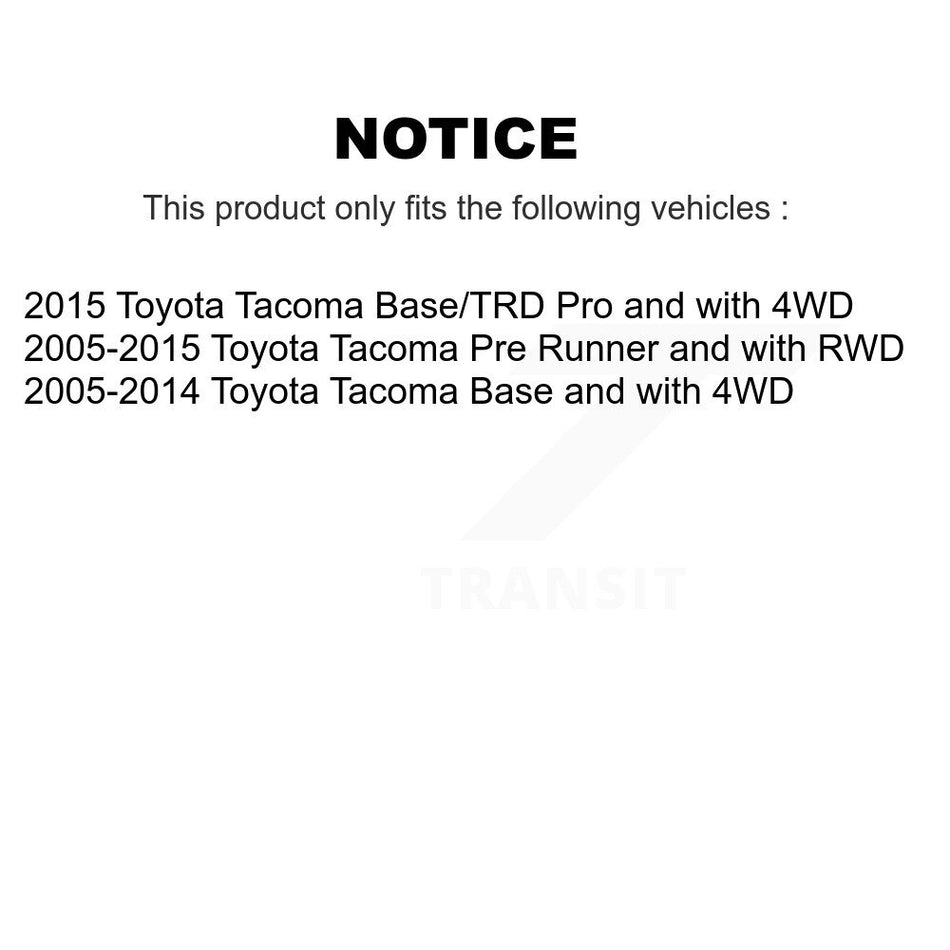 Front Suspension Control Arm And Ball Joint Assembly Sway Bar Link Kit For Toyota Tacoma KTR-104322