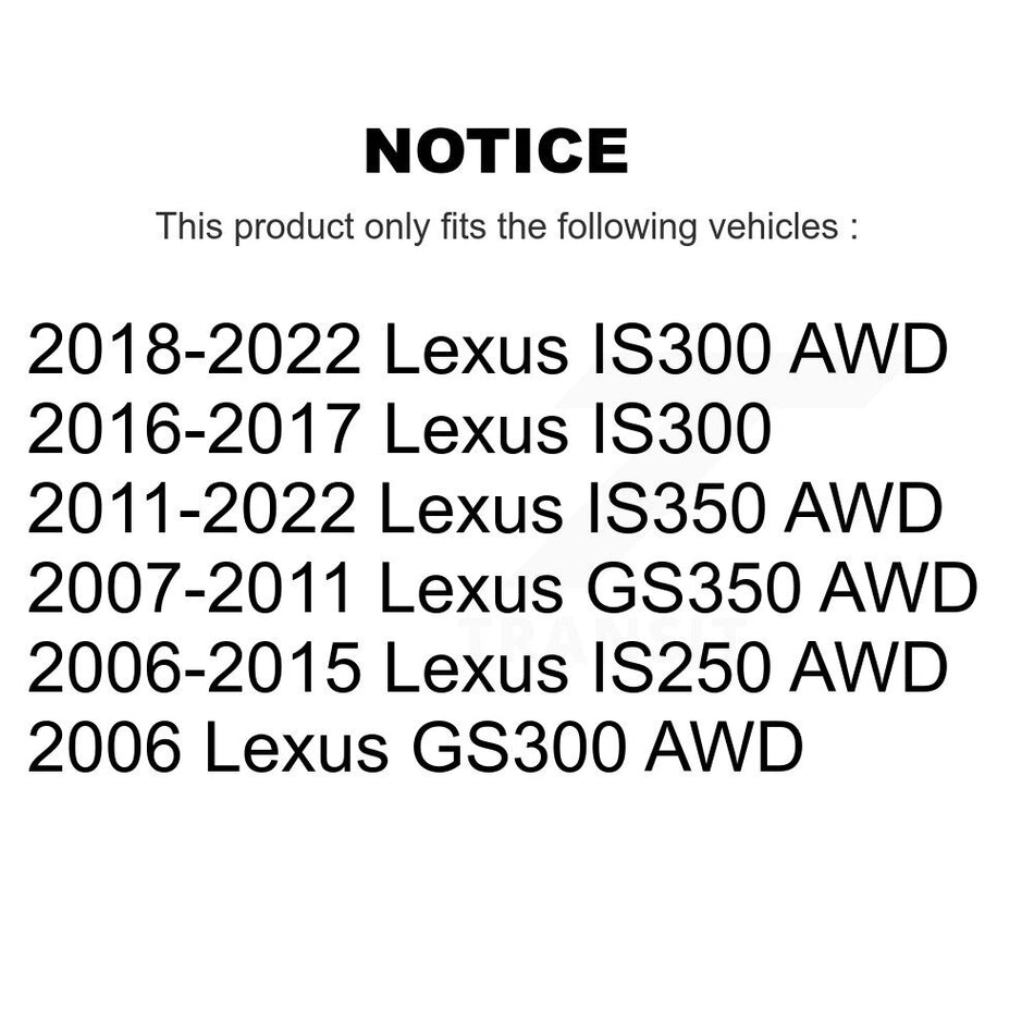 Front Lower & Upper Suspension Ball Joints Kit For Lexus IS250 IS300 IS350 GS350 GS300 KTR-104384