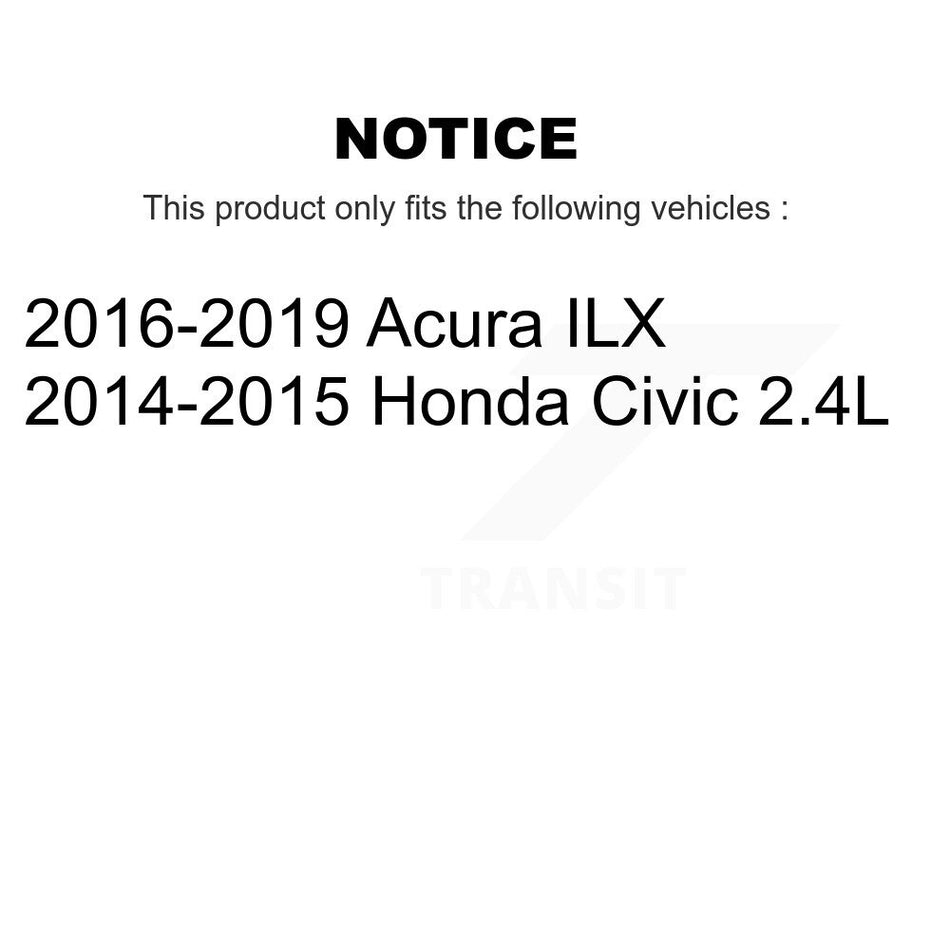 Front Control Arm And Ball Joint Tie Rod End Bar Link Kit (8Pc) For Honda Civic Acura ILX KTR-104454