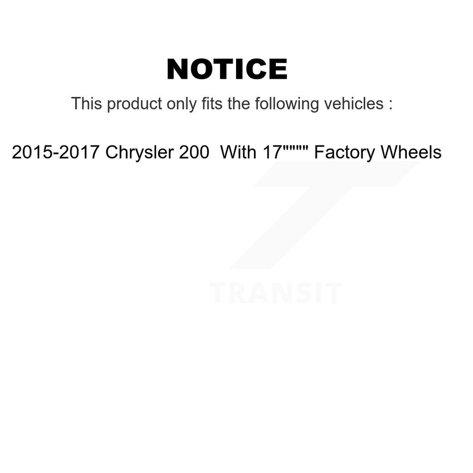 Front Suspension Control Arm And Ball Joint Tie Rod End Link Kit (8Pc) For Chrysler 200 KTR-104462